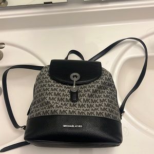 Michael Kors Rhea Zip Acorn Slim Backpack Leather